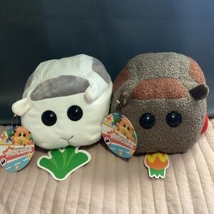 Pui Pui Molcar Shiromo & Teddy Collectible Plush Guinea Pig Stuffed Animals NWT